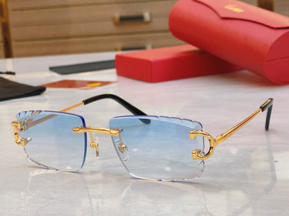 High end Precision cutting classic sunglasses without frames