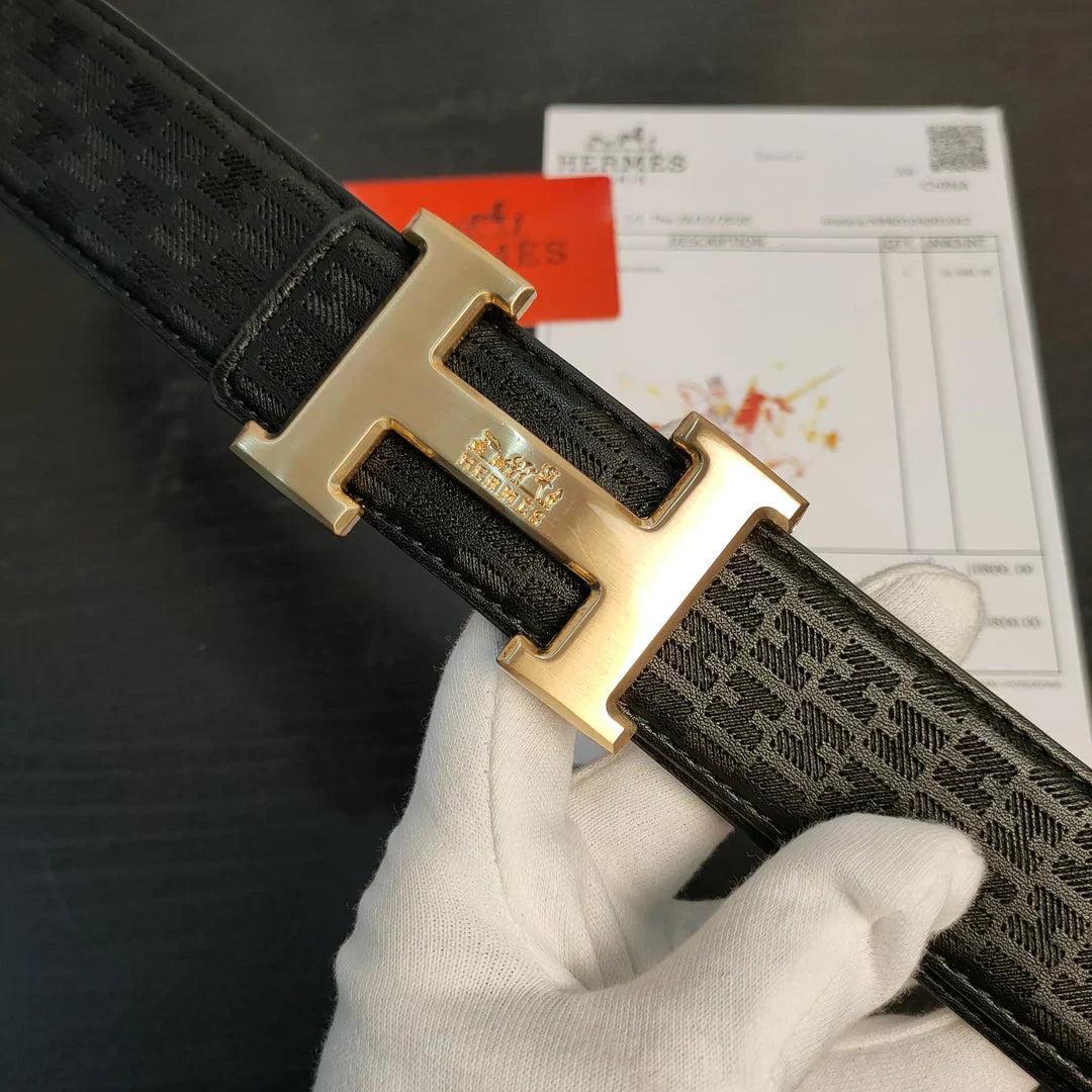 2 Colors printed leather belt