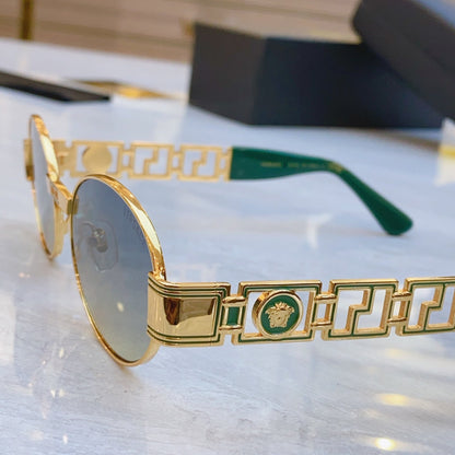 Creative hollowed out mirror legs high-end sunglasses