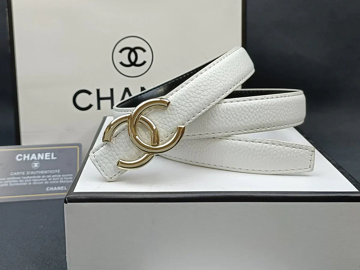 8 Colors double C multi-color lychee leather belt