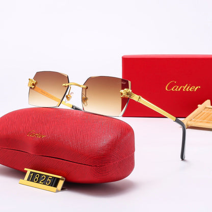 Leopard Head Metal Mirror Legs 5-Color Fashion Sunglasses 1825