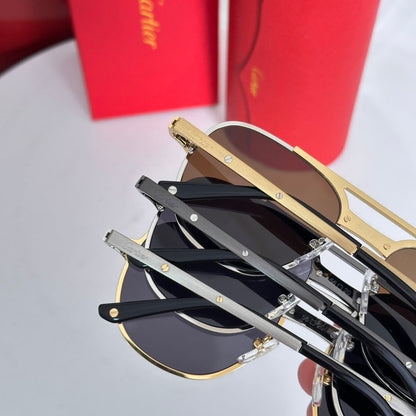 High end double bracket splicing sunglasses