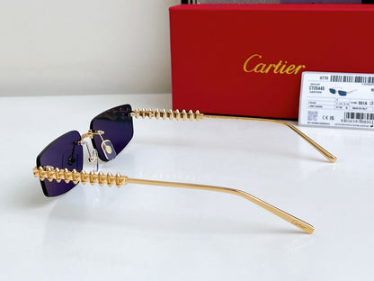 High-end inner electroplated blue film sunglasses