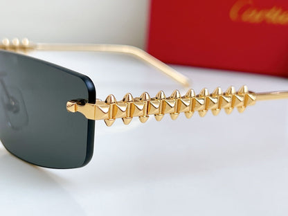 High-end inner electroplated blue film sunglasses