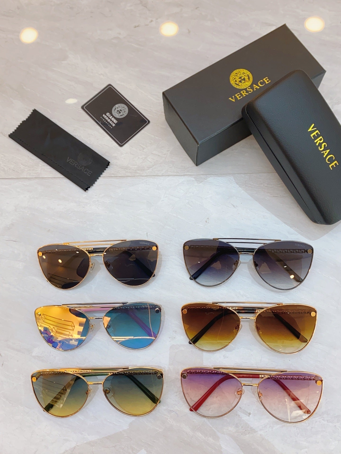 High end classic double horizontal bar pilot sunglasses