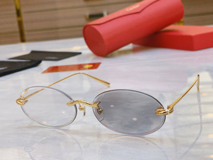 High end color changing unique fresh oval sunglasses