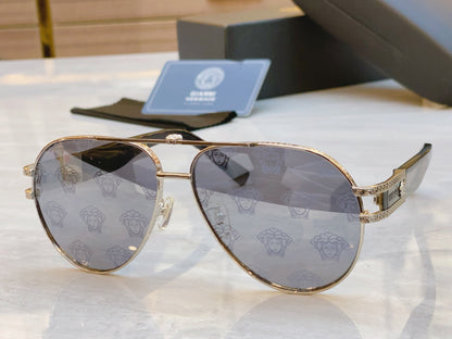 High end printed classic pilot sunglasses