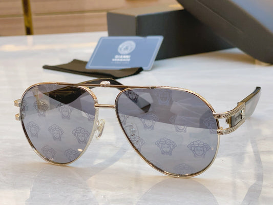 High end printed classic pilot sunglasses