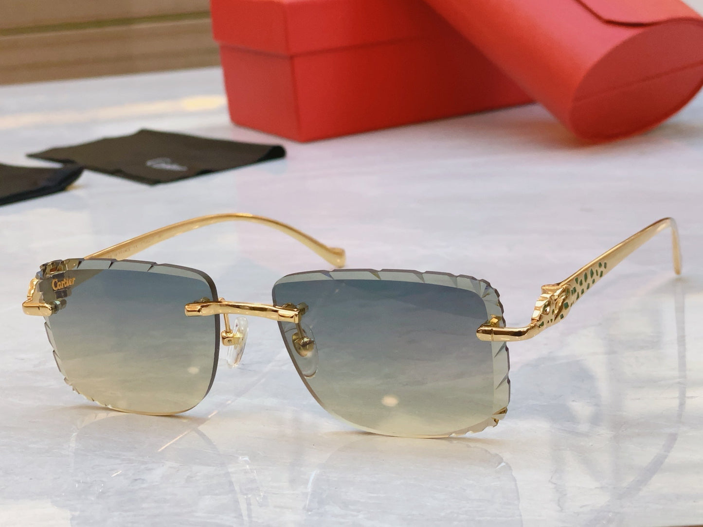 High-end new gradient sunglasses