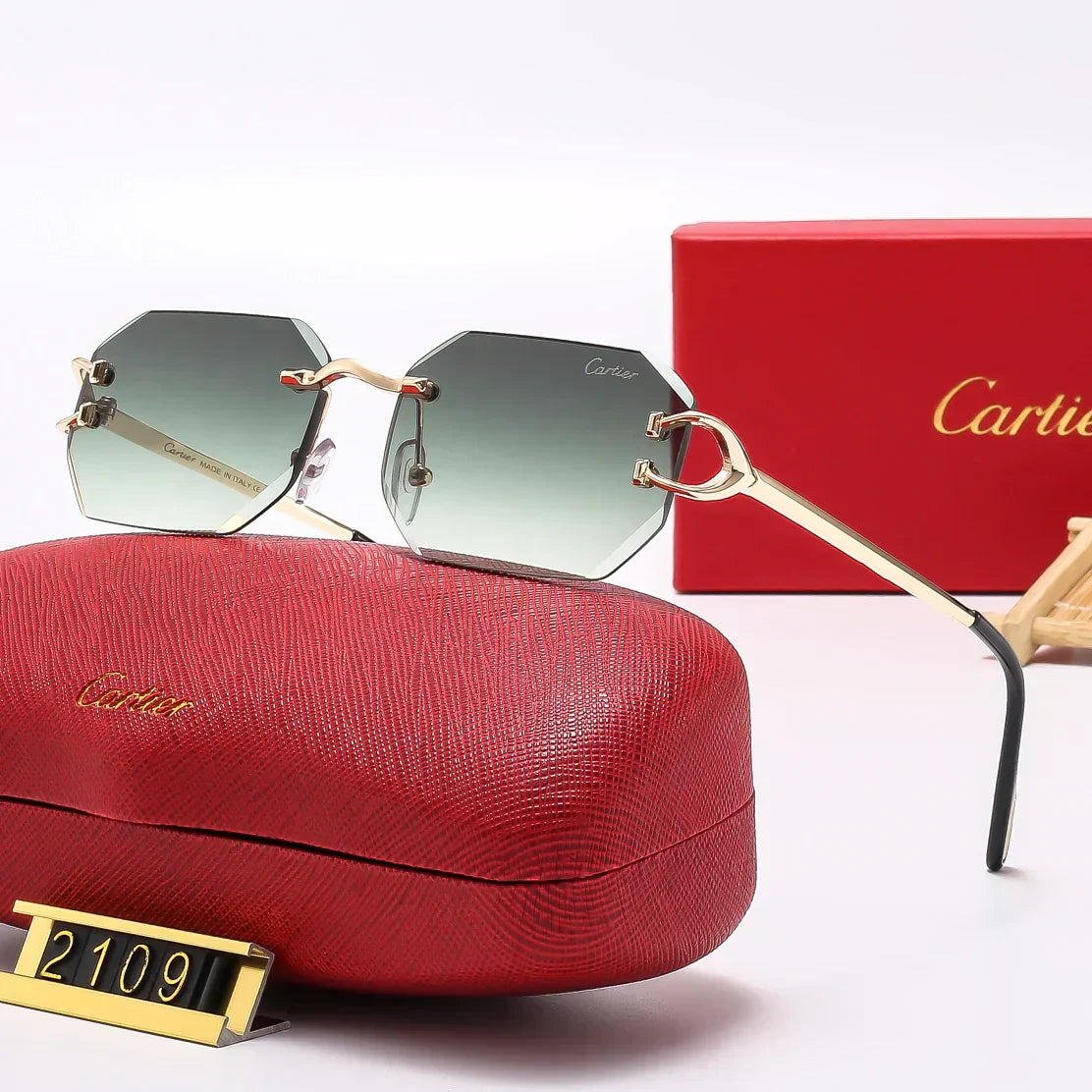 5 Colors Fashion Frameless Sunglasses2109