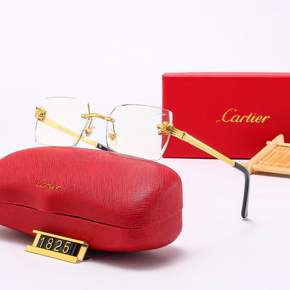 Leopard Head Metal Mirror Legs 5-Color Fashion Sunglasses 1825