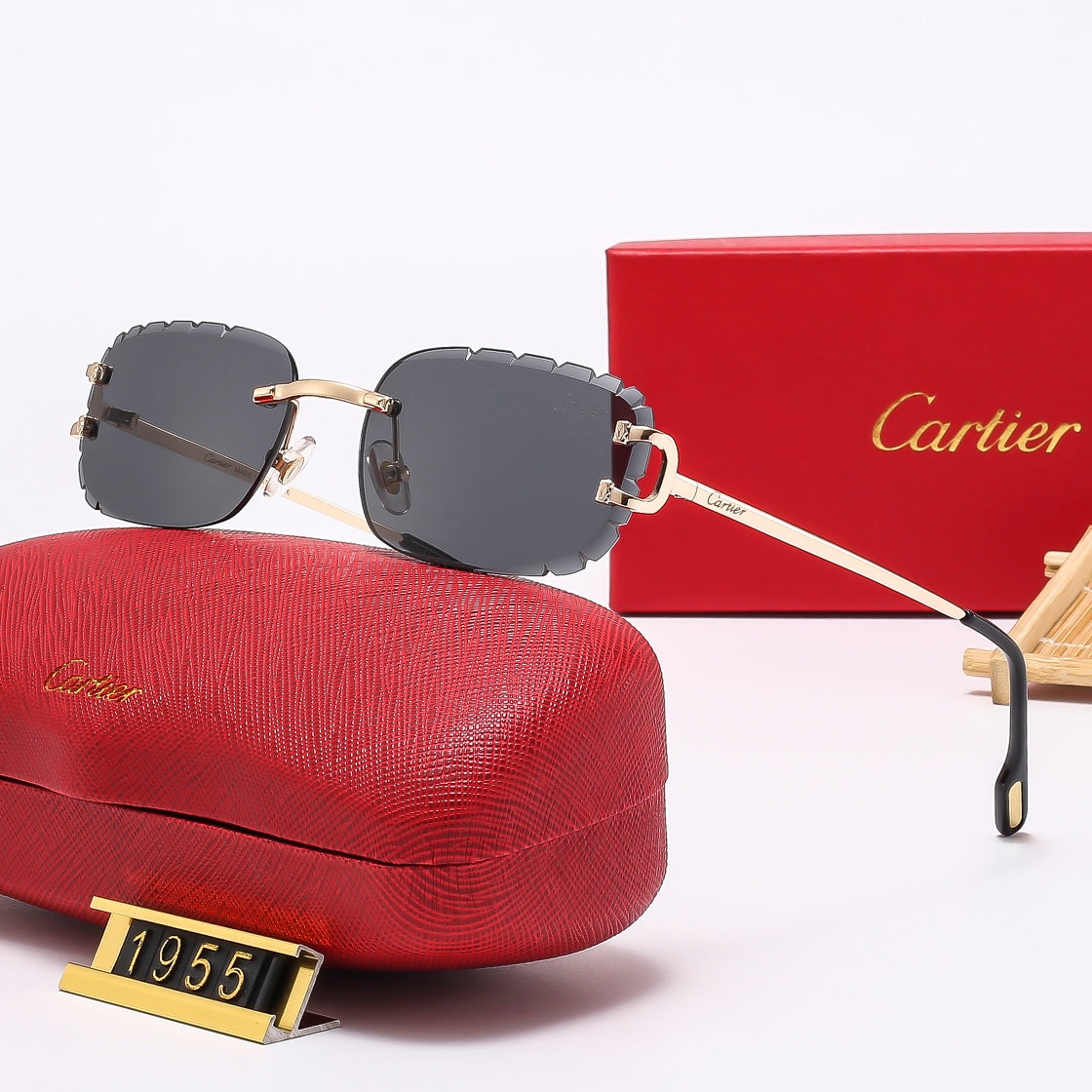 Diamond Cut on 7 Colors Fashion Sunglasses—1955