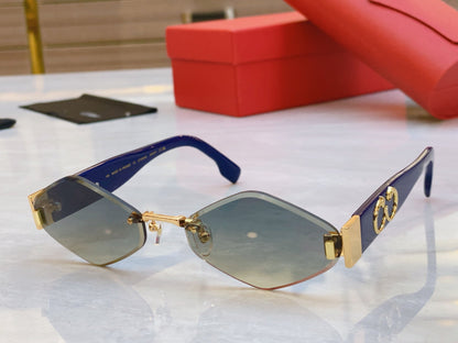 Creative cutting quadrilateral high-end sunglasses