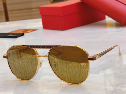High end engraved sunshade sunglasses