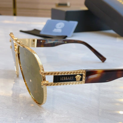 High end printed classic pilot sunglasses