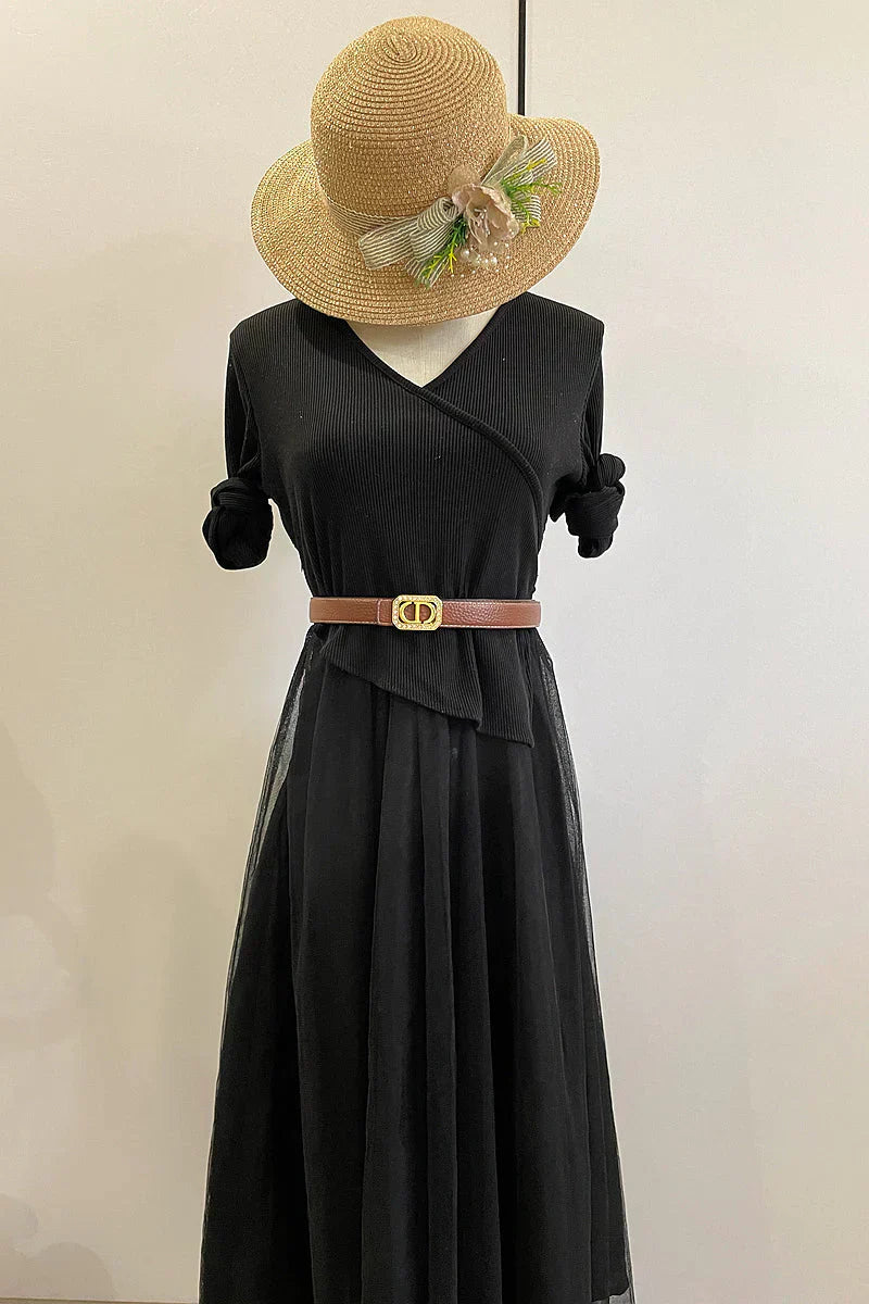 6 Colors rhinestone CD lychee pattern double-sided belt