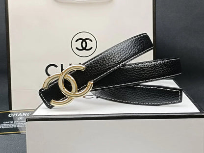 8 Colors double C multi-color lychee leather belt