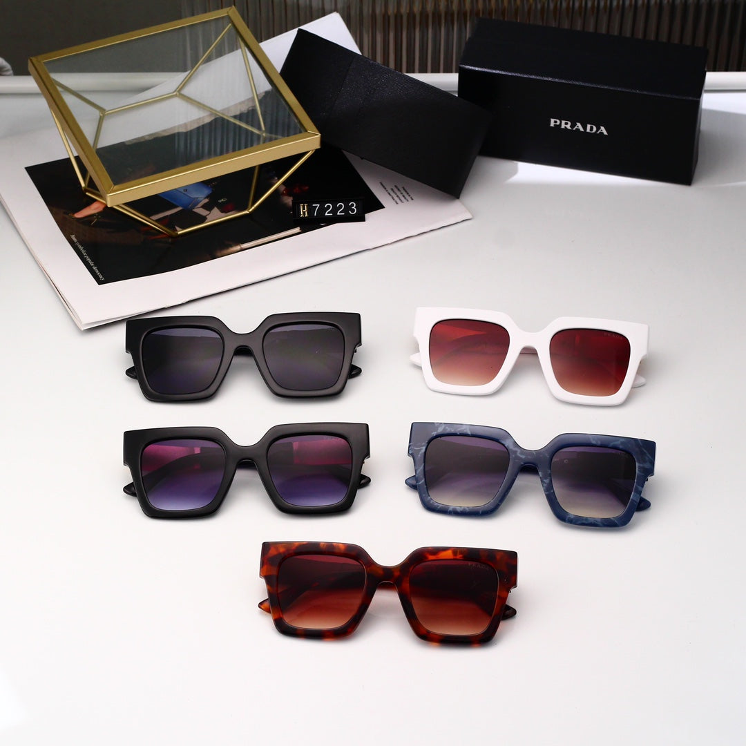 5-color Polaroid nylon HD lenses Full frame sunglasses  7223