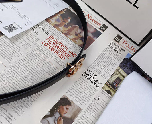 5 Colors Double C Rhinestone Belt