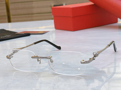 High end temperament transparent sunglasses