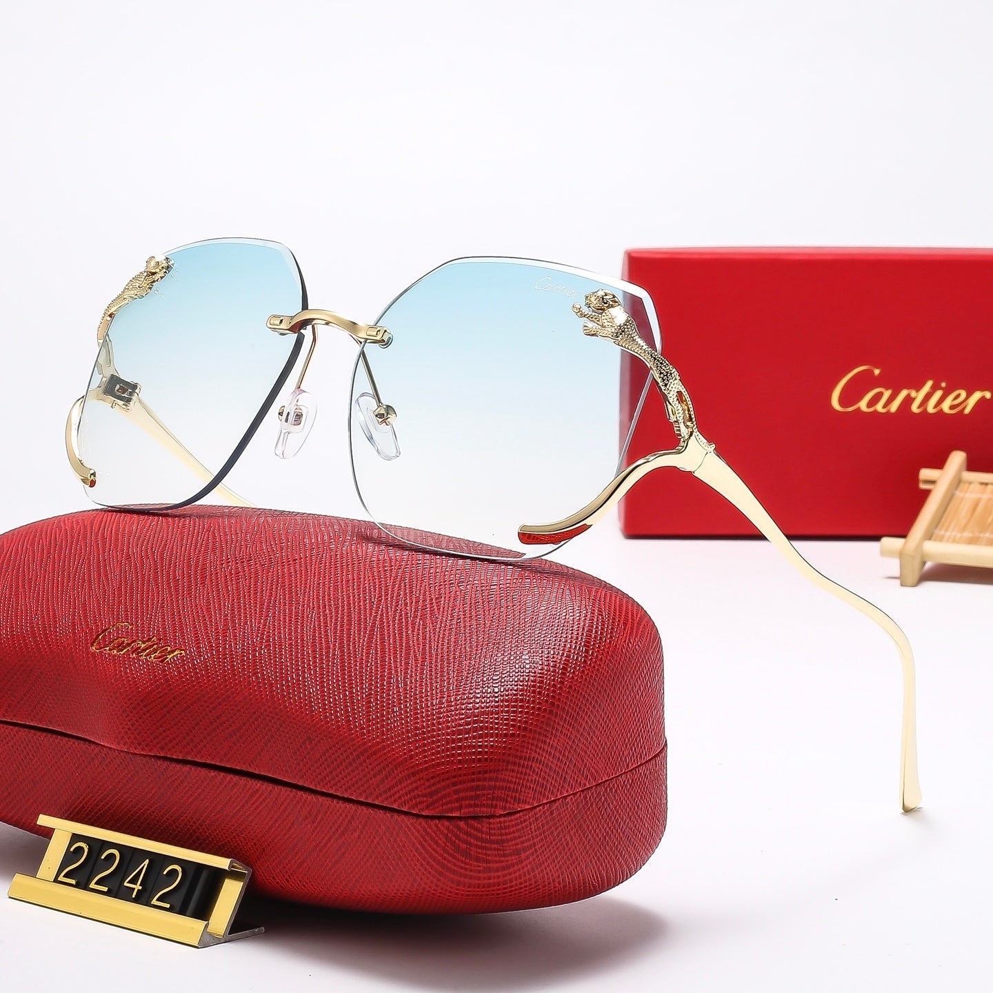 Fashion leopard head Sunglasses  2242