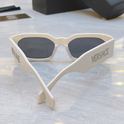 High end classic rectangular frame sunglasses