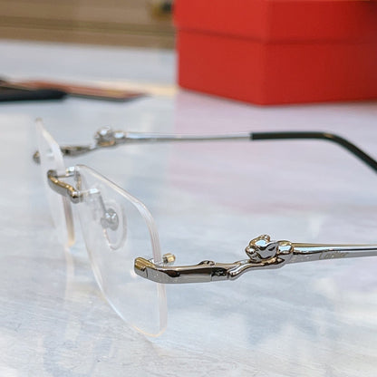 High end temperament transparent sunglasses