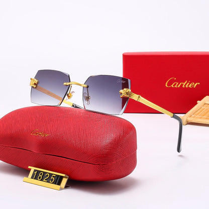 Leopard Head Metal Mirror Legs 5-Color Fashion Sunglasses 1825