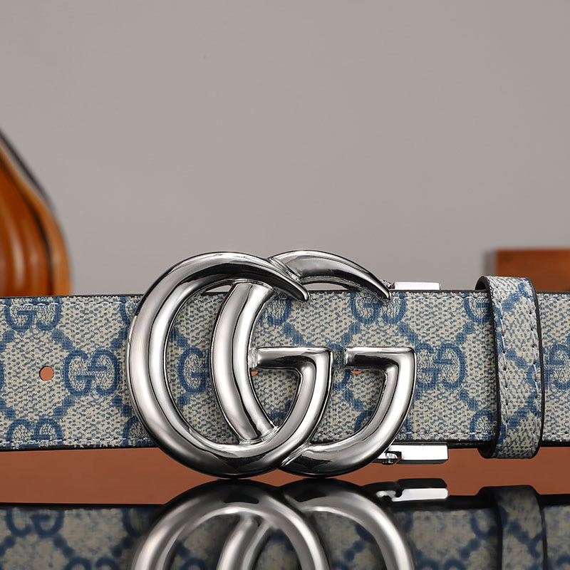 3 Colors printed letter leather belt