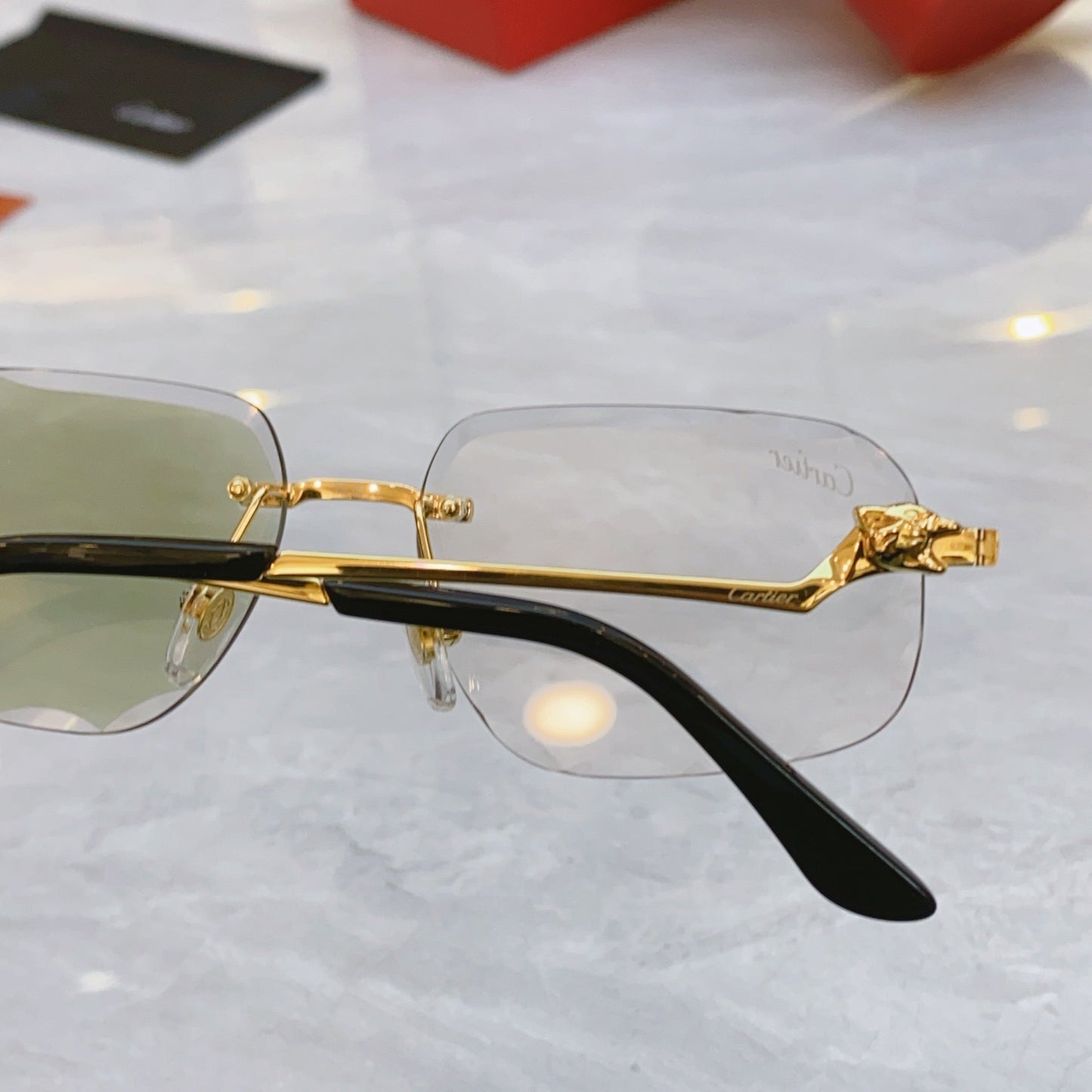 High end color changing creative cutting design sunglasses