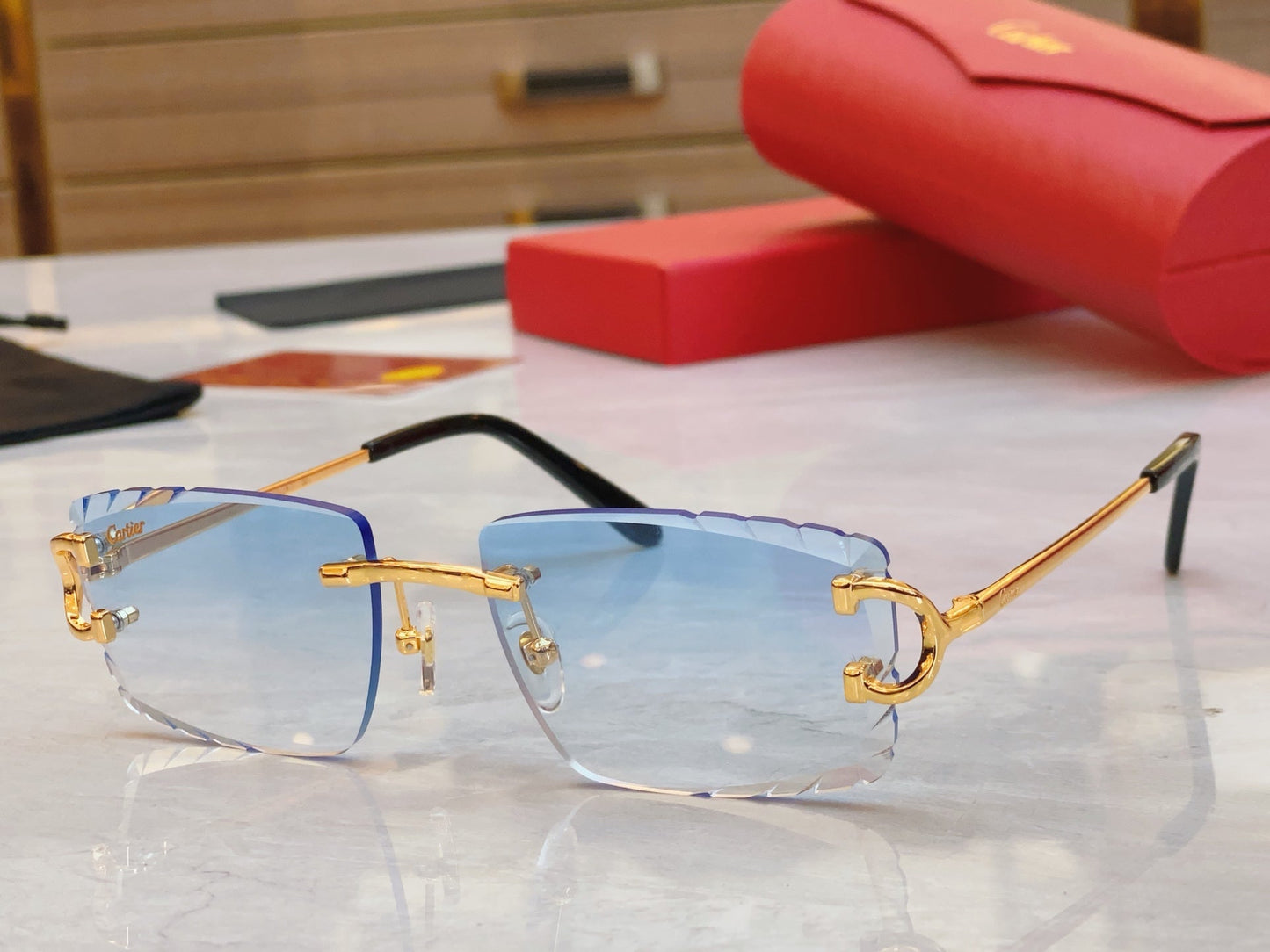 High end Precision cutting classic sunglasses without frames