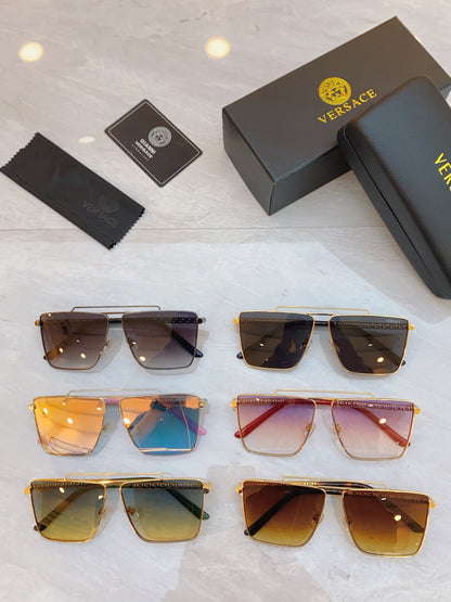 High end metal leg double bar sunglasses