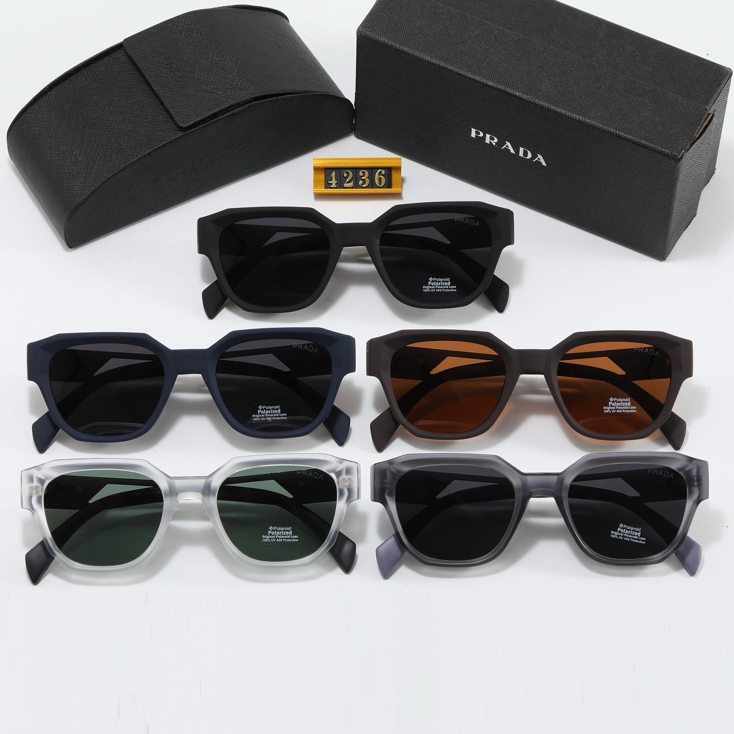 5-color irregular lenses, many people like and popular sunglasses 4236