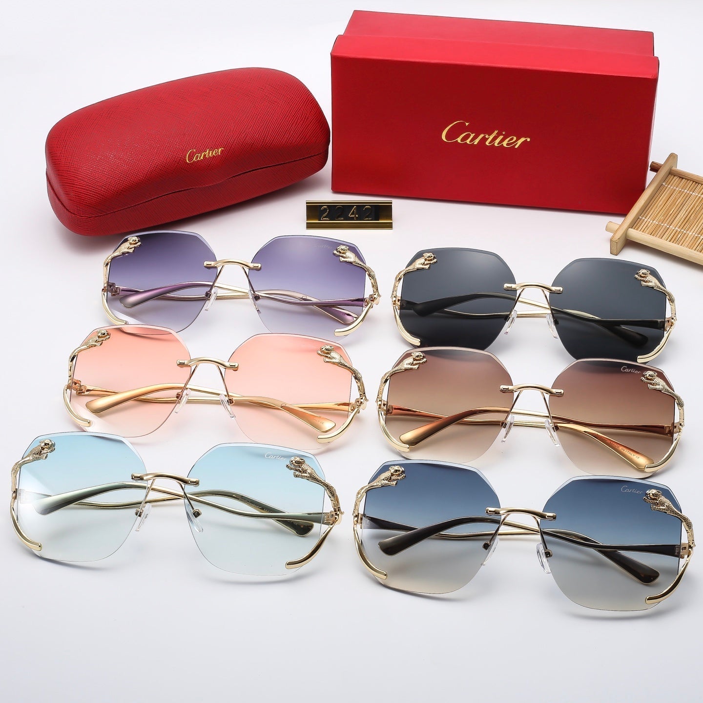 Fashion leopard head Sunglasses  2242