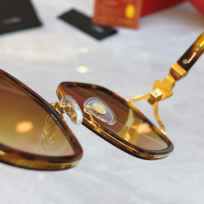 High end diamond studded large frame leopard print sunglasses