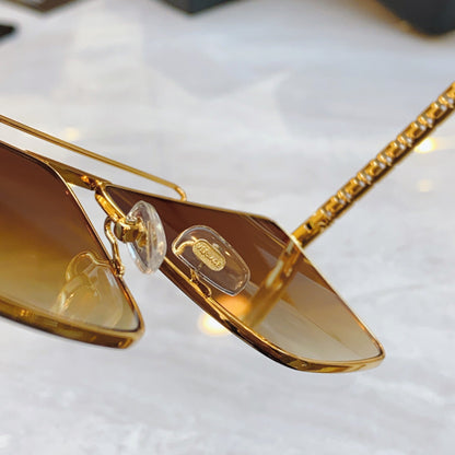 High end metal leg double bar sunglasses