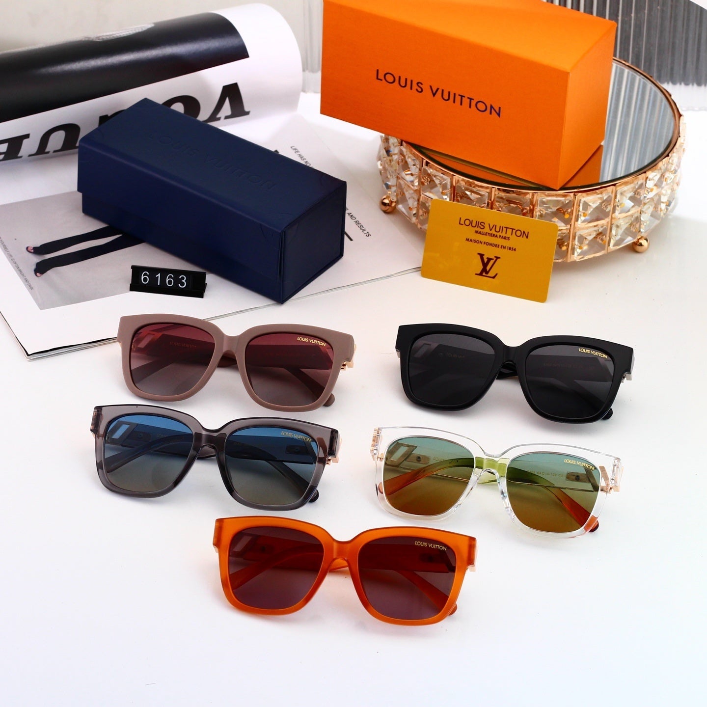 5 Colors Fashion Sunglasses—6163
