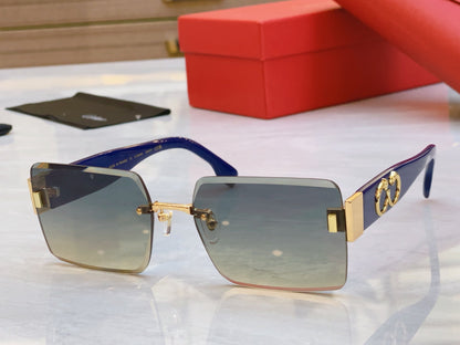 Frameless design precision cutting high-end sunglasses