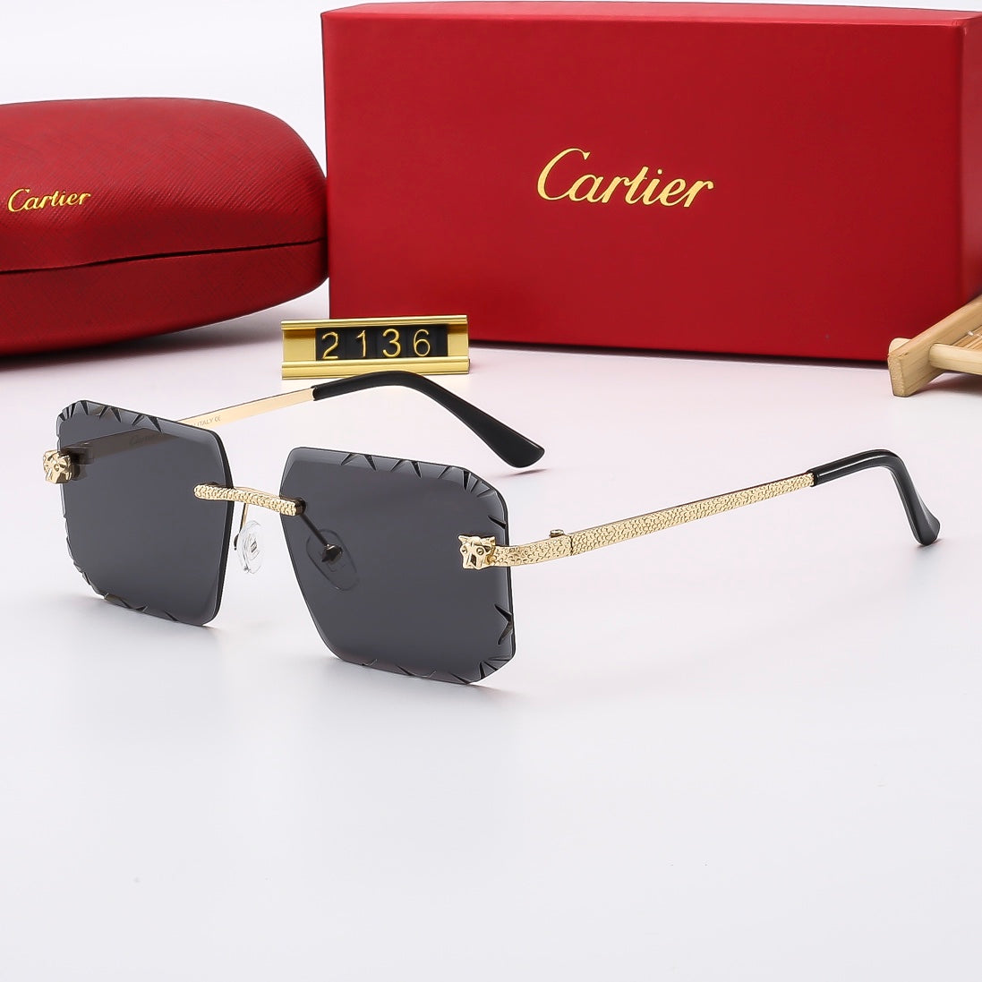 Diamond Cut Fashion Gradient Sunglasses 2136
