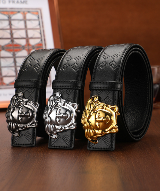 3 Colors lprinted letter leather belt