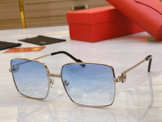 High end boxy sunglasses