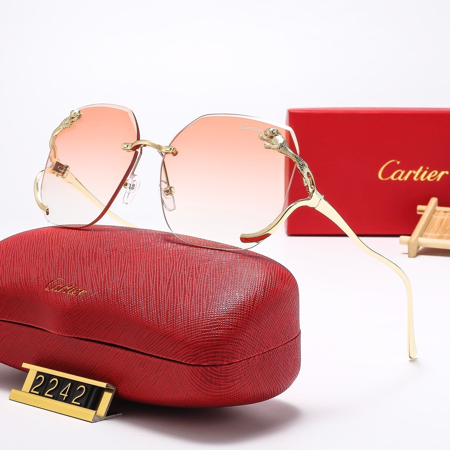 Fashion leopard head Sunglasses  2242