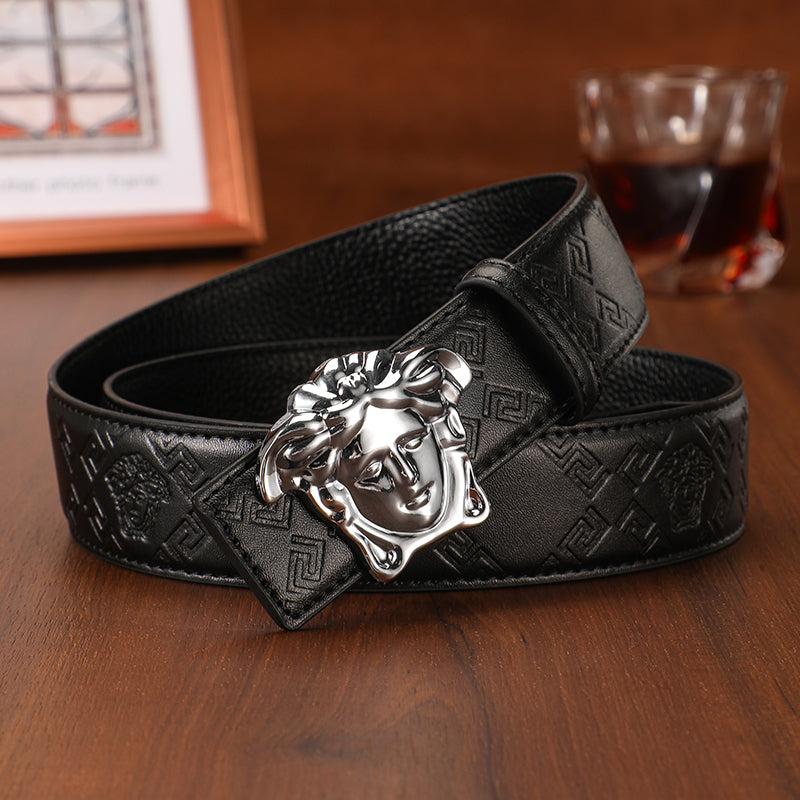 3 Colors lprinted letter leather belt