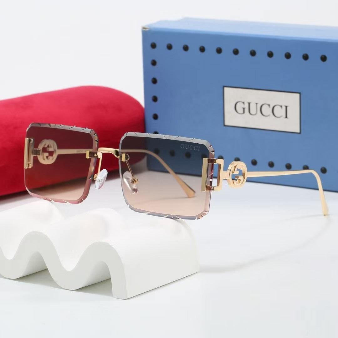 Cut Square Sunglasses-7 Colors