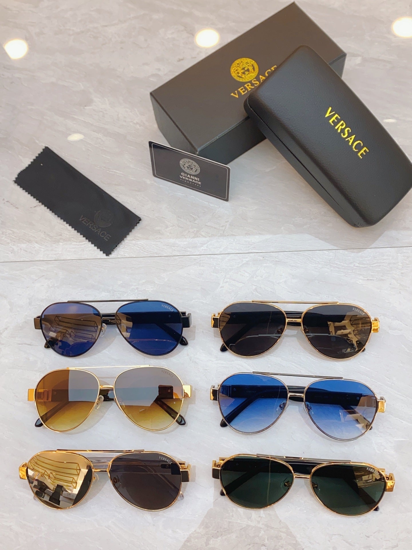 High end fashionable pilot sunglasses