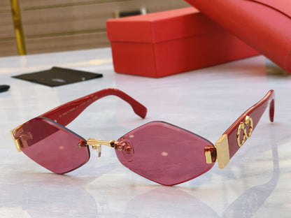 Creative cutting quadrilateral high-end sunglasses