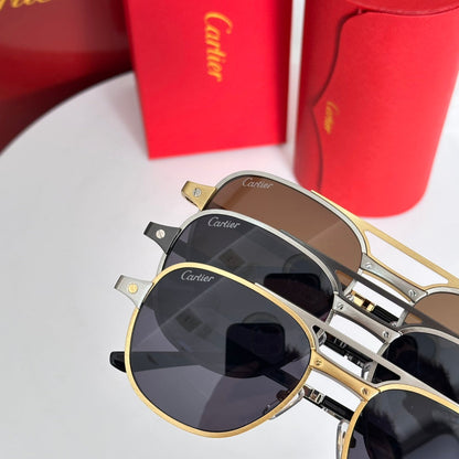 High end double bracket splicing sunglasses