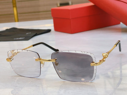 Precision cutting classic leopard high-end color changing sunglasses