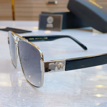 High end classic pilot dual pole sunglasses