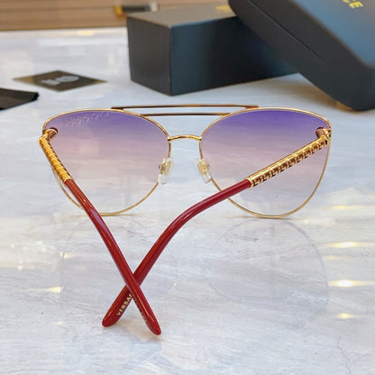 High end classic double horizontal bar pilot sunglasses